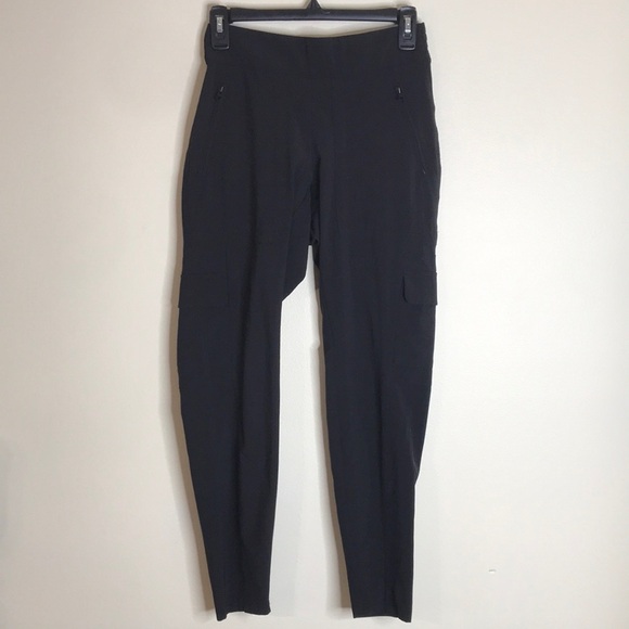 Athleta ladies black gym workout legging joggers size 0 - Picture 1 of 12